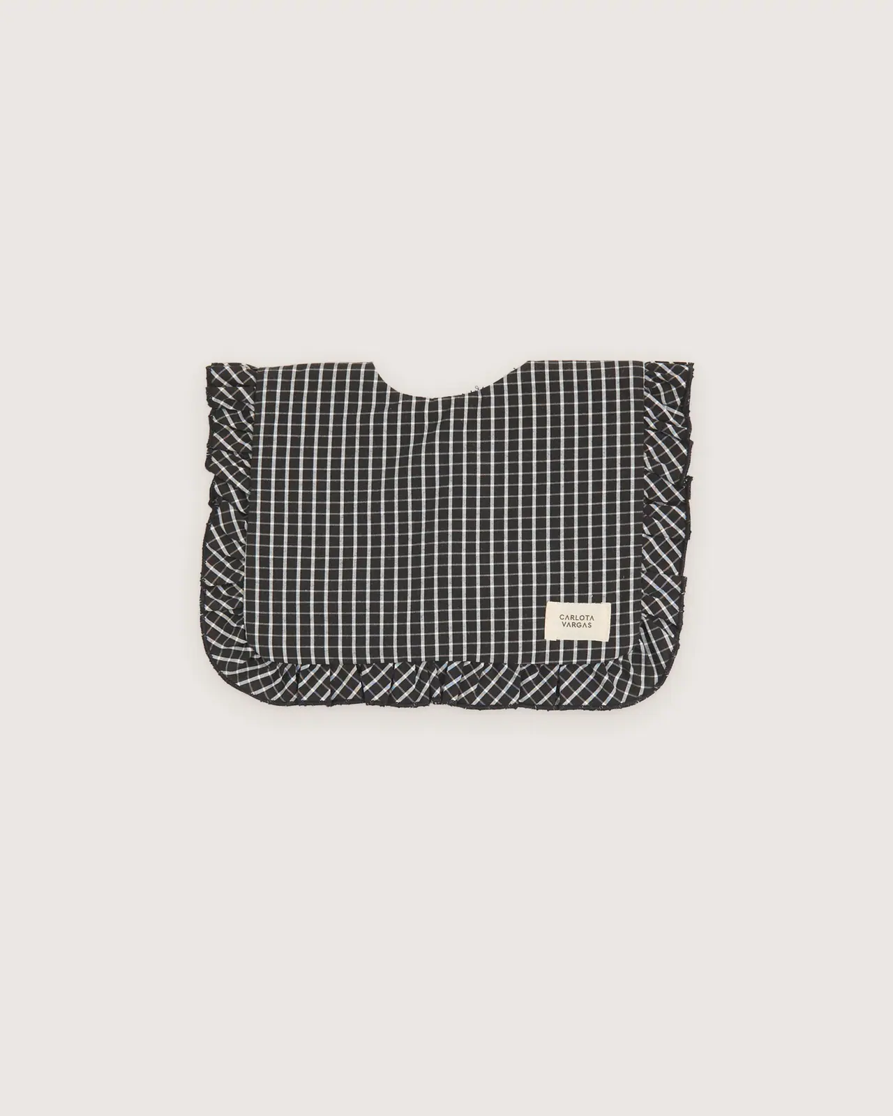 Babero Volantes Black & White Stripes